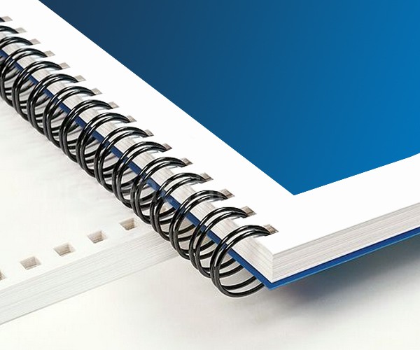 Wire binded documents for a durable and professional presentation